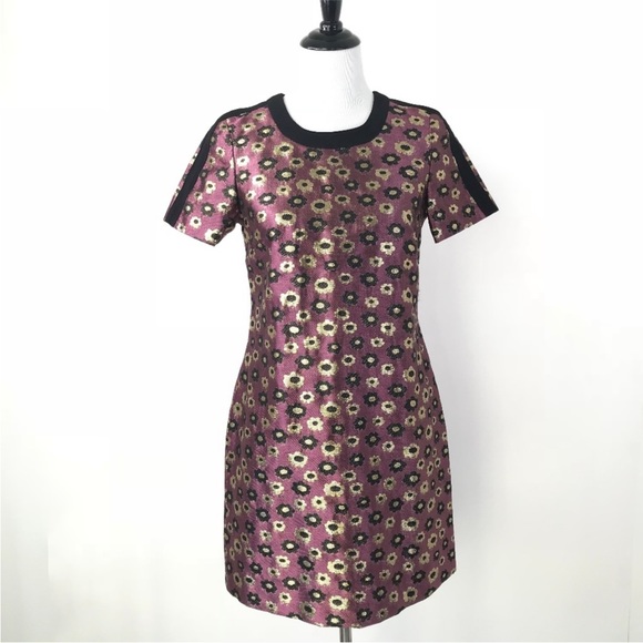 J. CREW Collection Sparkle Floral Printed Shift Dress - Picture 2 of 9